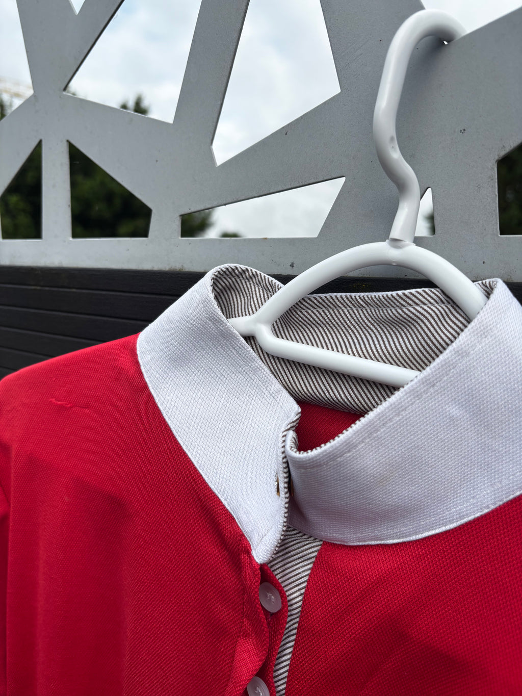 Polo de concours rouge CH Sellerie