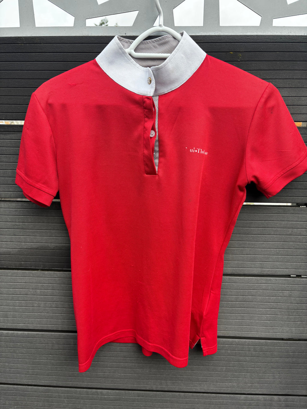 Polo de concours rouge CH Sellerie
