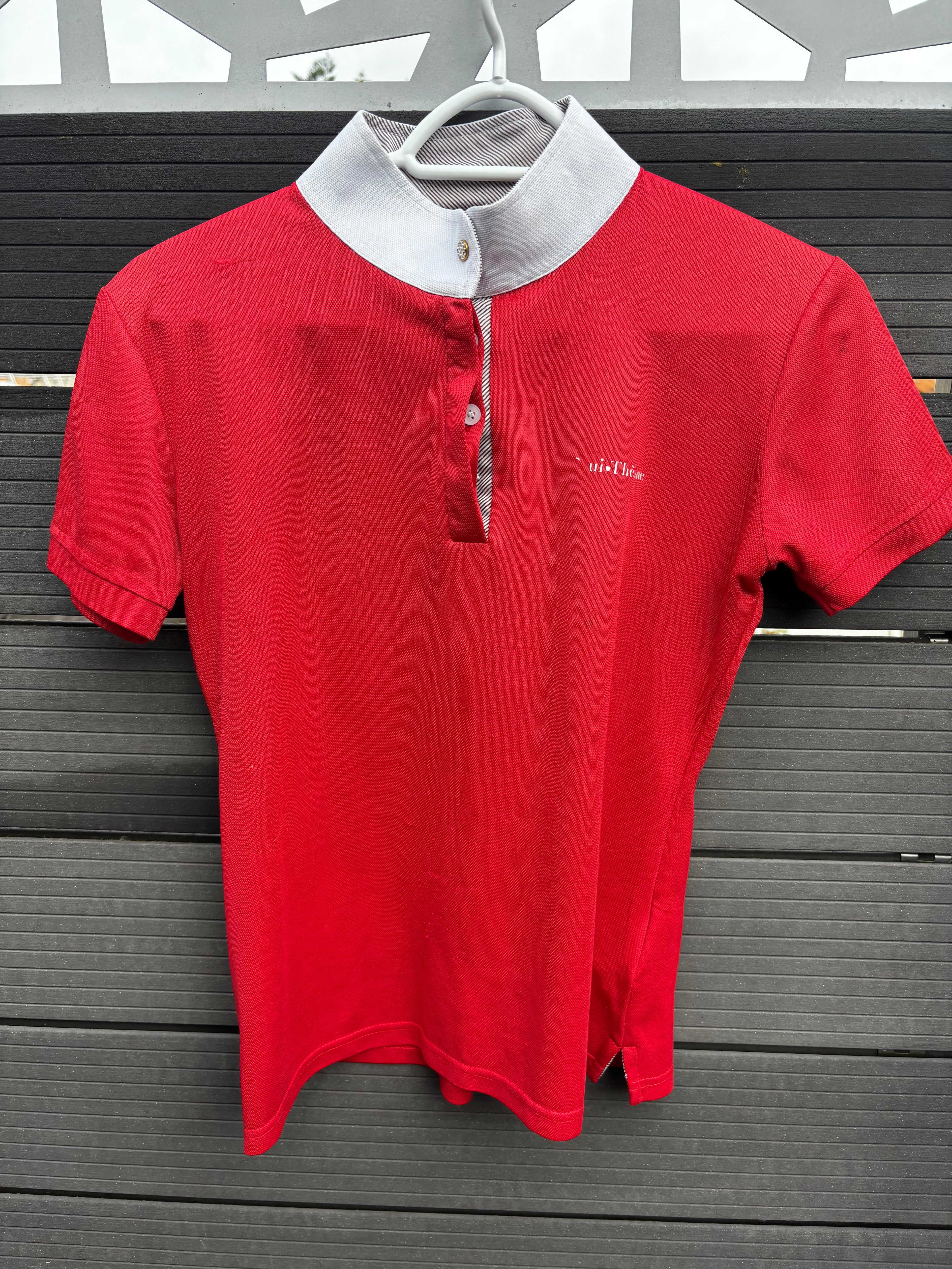Polo de concours rouge CH Sellerie