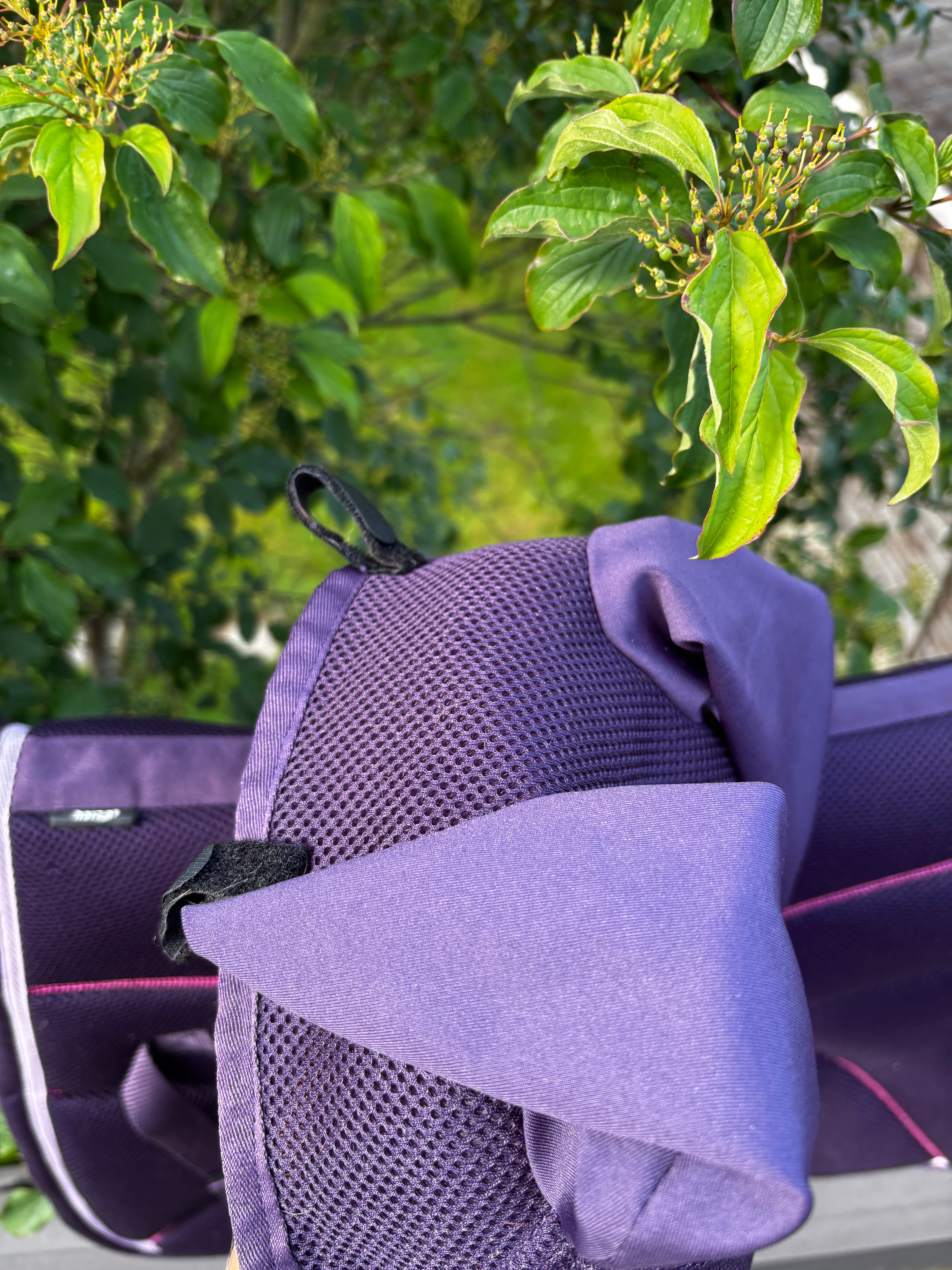 ensemble tapis + bonnet violet CH Sellerie